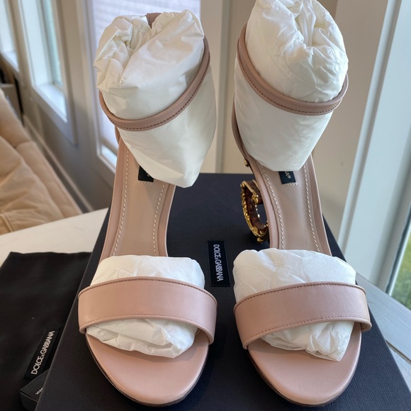 Dolce & Gabbana DG Baroque Sandals Heels 38 - Picture 4 of 9